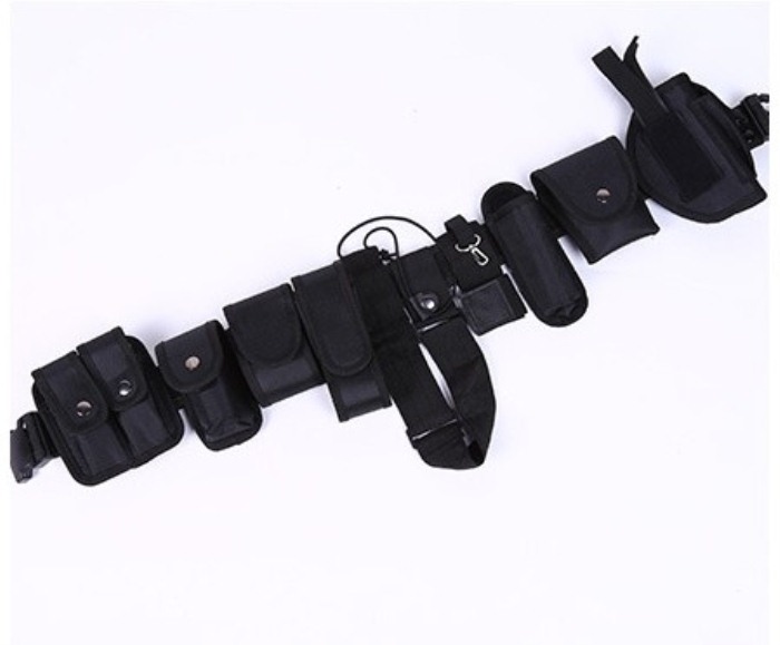 Armed Belt Security Tactical Equipment 10 Piece Set Waist Band - Click Image to Close